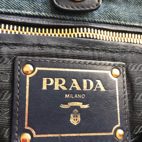 Authentic Prada Denim Tote Bag - Picture 11 of 16